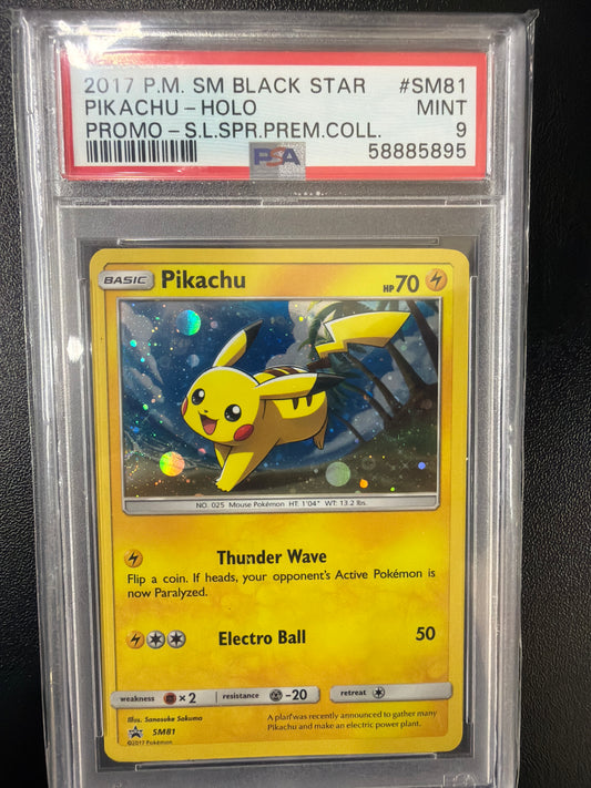 PSA 9 - Promo - Pikachu HOLO #SM81