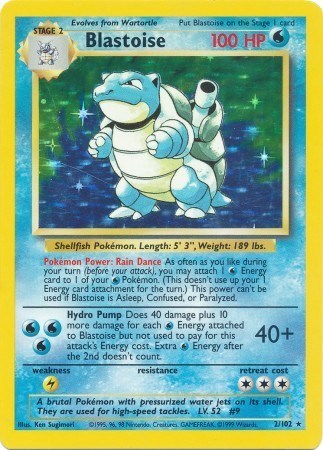 Blastoise Base Set (002/102) (Holo Rare)