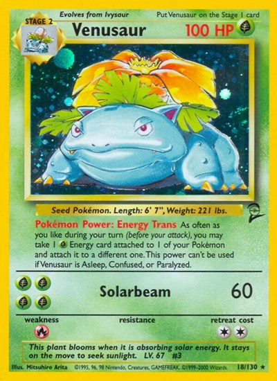 Venusaur Base Set 2 (018/130) (Holo Rare)