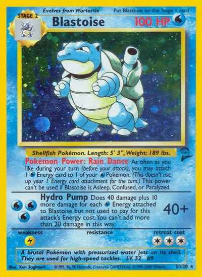 Blastoise Base Set 2 (002/130) (Holo Rare)
