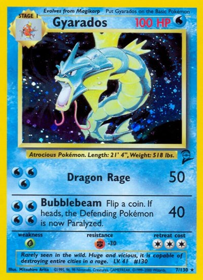 Gyarados Base Set 2 (007/130) (Holo Rare)