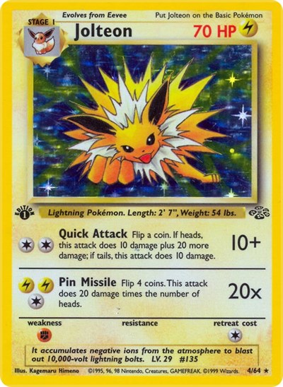 Jolteon (4) Jungle (04/64) (Holo Rare)