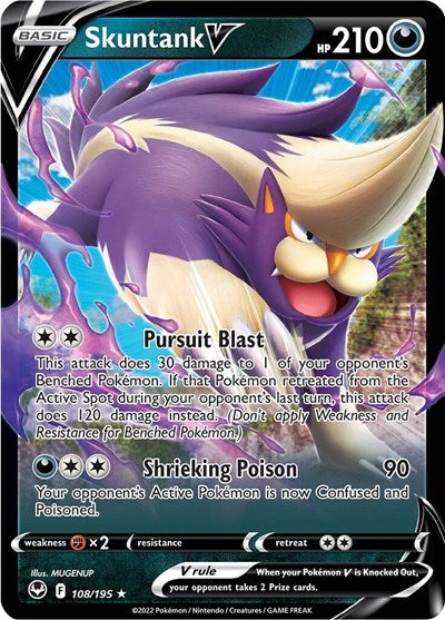 Skuntank V SWSH12: Silver Tempest (108/195) (Ultra Rare)