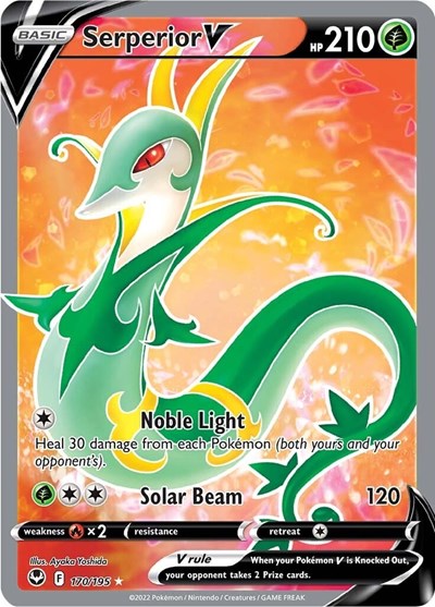 Serperior V (Full Art) SWSH12: Silver Tempest (170/195) (Ultra Rare)