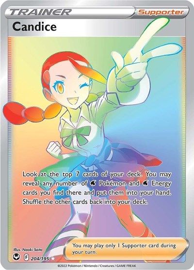 Candice (Secret) SWSH12: Silver Tempest (204/195) (Secret Rare)