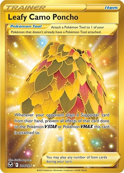Leafy Camo Poncho (Secret) SWSH12: Silver Tempest (214/195) (Secret Rare)