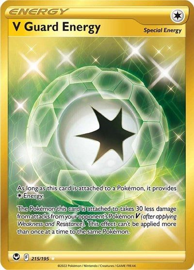 V Guard Energy (Secret) SWSH12: Silver Tempest (215/195) (Secret Rare)