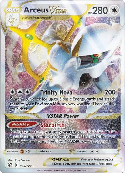 Arceus VSTAR (Metal Card) Miscellaneous Cards & Products (123/172) (Promo)