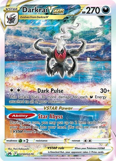 Darkrai VSTAR SWSH: Crown Zenith: Galarian Gallery (GG50/GG70) (Ultra Rare)