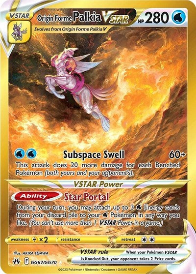Origin Forme Palkia VSTAR (Secret) SWSH: Crown Zenith: Galarian Gallery (GG67/GG70) (Secret Rare)