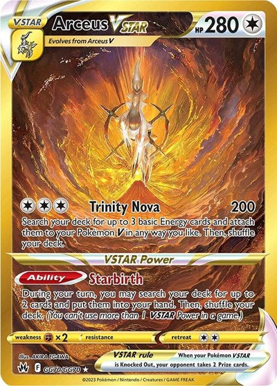 Arceus VSTAR (Secret) SWSH: Crown Zenith: Galarian Gallery (GG70/GG70) (Secret Rare)