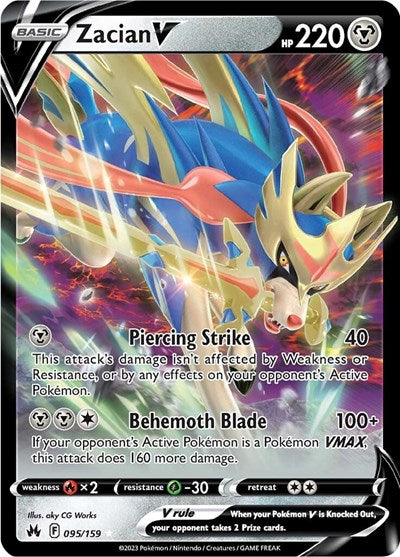 Zacian V SWSH: Crown Zenith (095/159) (Ultra Rare)