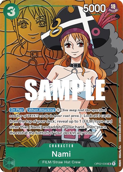 Nami (Alternate Art) Paramount War (OP02-036) (Super Rare)