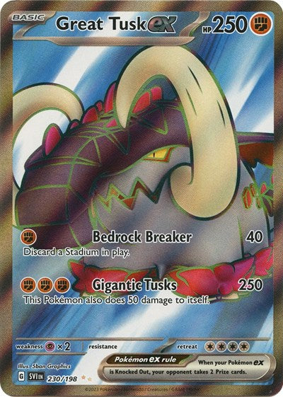 Great Tusk ex SV01: Scarlet & Violet Base Set (230/198) (Ultra Rare)