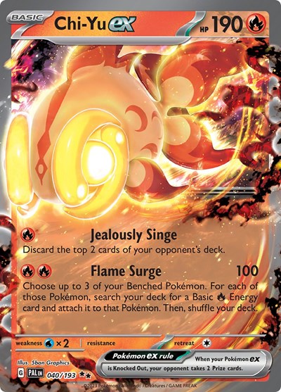 Chi-Yu ex SV02: Paldea Evolved (040/193) (Double Rare)