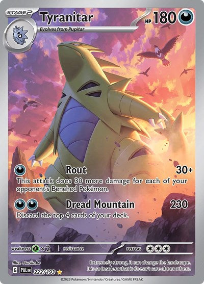 Tyranitar SV02: Paldea Evolved (222/193) (Illustration Rare)