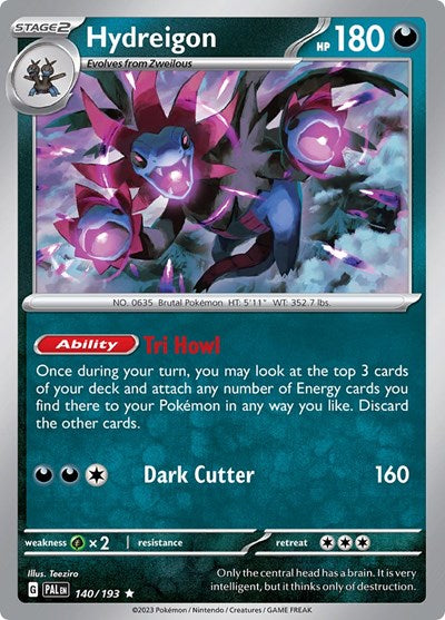 Hydreigon SV02: Paldea Evolved (140/193) (Rare)