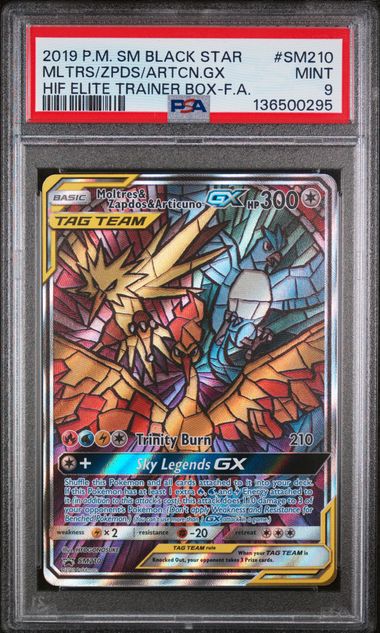 PSA 9 - Hidden Fates ETB - MLTRS/ZPDS/ARTCN #SM210