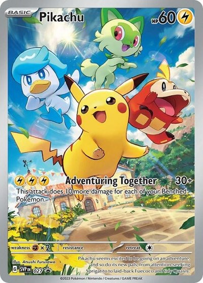 Pikachu SV: Scarlet & Violet Promo Cards (027) (Promo)