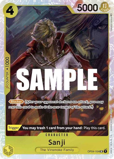 Sanji Kingdoms of Intrigue (OP04-104) (Super Rare)