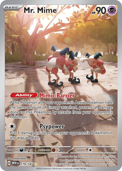 Mr. Mime SV: Scarlet & Violet 151 (179/165) (Illustration Rare)
