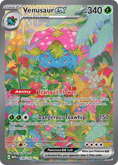 Venusaur ex SV: Scarlet & Violet 151 (198/165) (Special Illustration Rare)