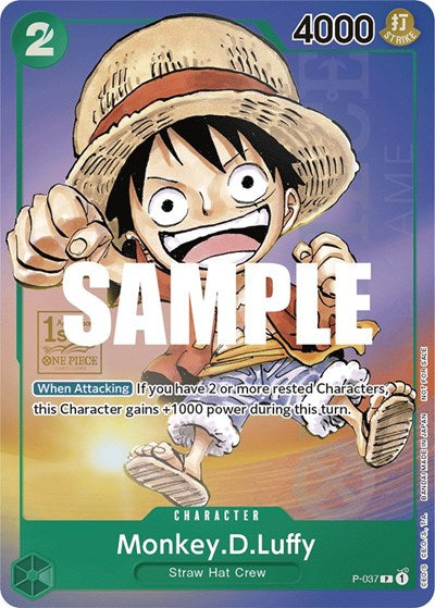 Monkey.D.Luffy (1st Anniversary Tournament) One Piece Promotion Cards (P-037) (Promo)