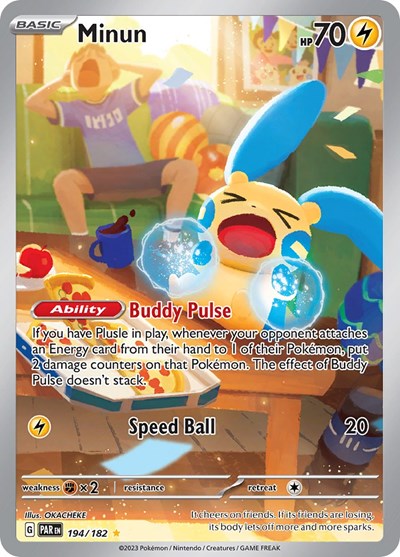 Minun SV04: Paradox Rift (194/182) (Illustration Rare)