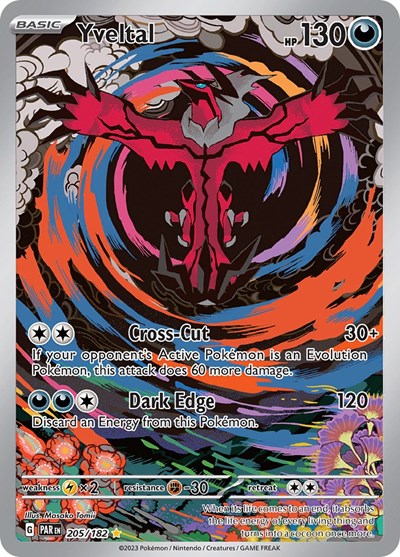 Yveltal SV04: Paradox Rift (205/182) (Illustration Rare)