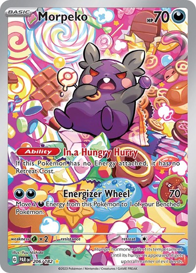 Morpeko SV04: Paradox Rift (206/182) (Illustration Rare)