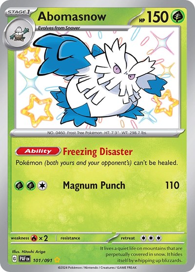 Abomasnow SV: Paldean Fates (101/091) (Shiny Rare)