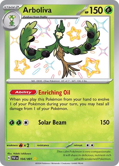 Arboliva SV: Paldean Fates (104/091) (Shiny Rare)