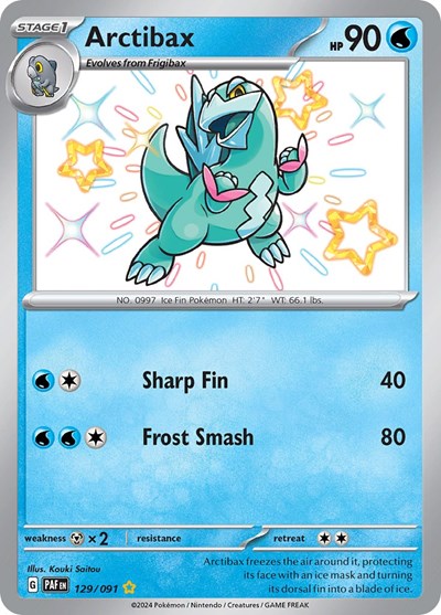 Arctibax SV: Paldean Fates (129/091) (Shiny Rare)