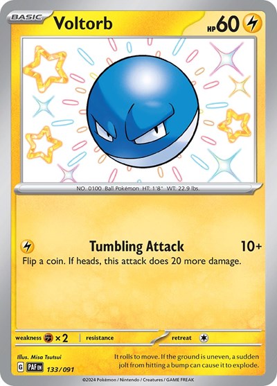 Voltorb SV: Paldean Fates (133/091) (Shiny Rare)