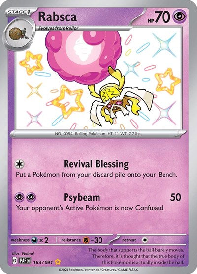 Rabsca SV: Paldean Fates (163/091) (Shiny Rare)