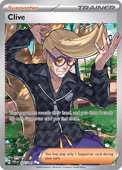 Clive SV: Paldean Fates (227/091) (Ultra Rare)