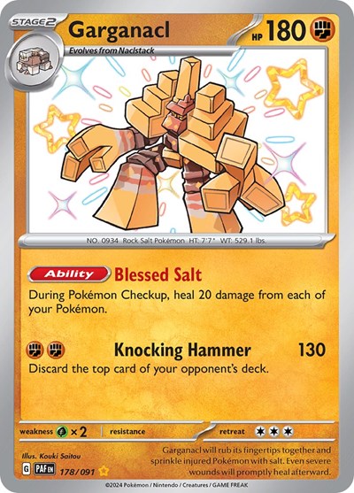 Garganacl SV: Paldean Fates (178/091) (Shiny Rare)