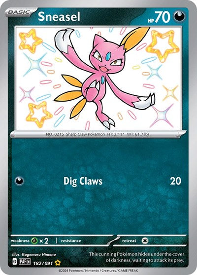 Sneasel SV: Paldean Fates (182/091) (Shiny Rare)