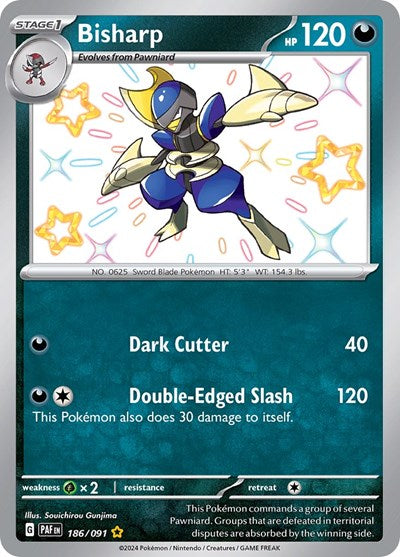 Bisharp SV: Paldean Fates (186/091) (Shiny Rare)