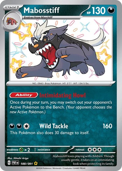 Mabosstiff SV: Paldean Fates (188/091) (Shiny Rare)