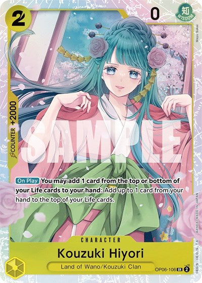 Kouzuki Hiyori Wings of the Captain (OP06-106) (Super Rare)