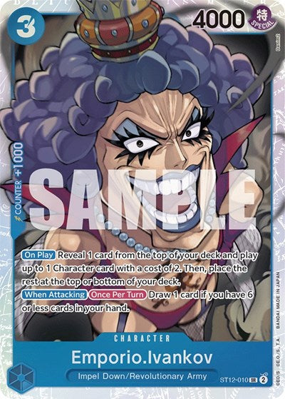 Emporio.Ivankov ST-12: Starter Deck 12 Zoro and Sanji (ST12-010) (Super Rare)