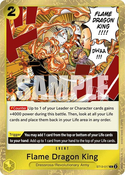 Flame Dragon King ST-13: Ultra Deck The Three Brothers (ST13-017) (Common)
