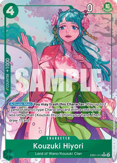 Kouzuki Hiyori (Alternate Art) Extra Booster: Memorial Collection (EB01-013) (Rare)