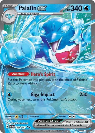 Palafin ex SV06: Twilight Masquerade (061/167) (Double Rare)