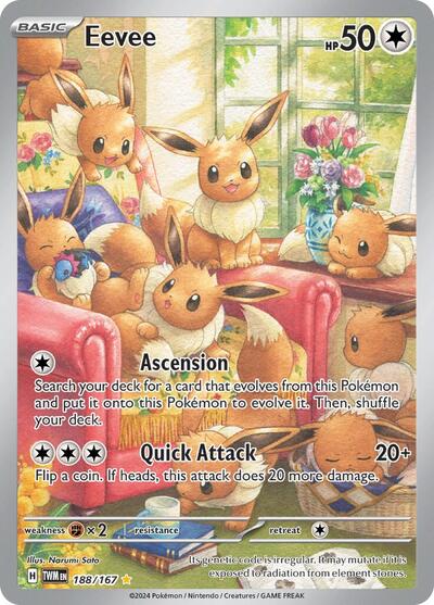 Eevee SV06: Twilight Masquerade (188/167) (Illustration Rare)