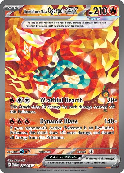 Hearthflame Mask Ogerpon ex SV06: Twilight Masquerade (212/167) (Special Illustration Rare)