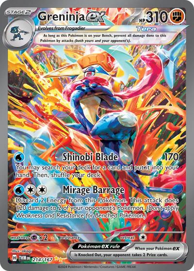 Greninja ex SV06: Twilight Masquerade (214/167) (Special Illustration Rare)