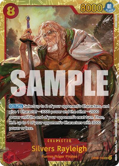Silvers Rayleigh Two Legends (OP08-118) (Secret Rare)