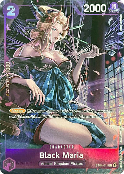 Black Maria (Premium Card Collection -BANDAI CARD GAMES Fest. 23-24 Edition-) One Piece Promotion Cards (ST04-011) (Common)